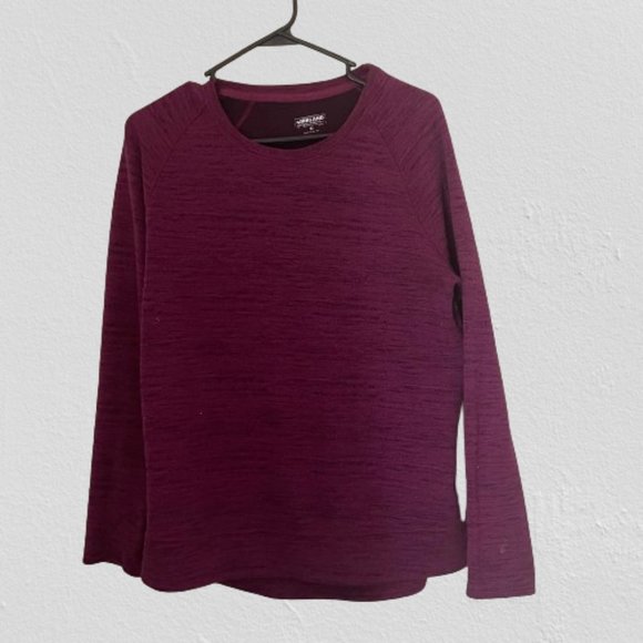KIRKLAND SIGNATURE Activewear Sweat Shirt pullover Size Medium Purple Heather - Picture 1 of 6